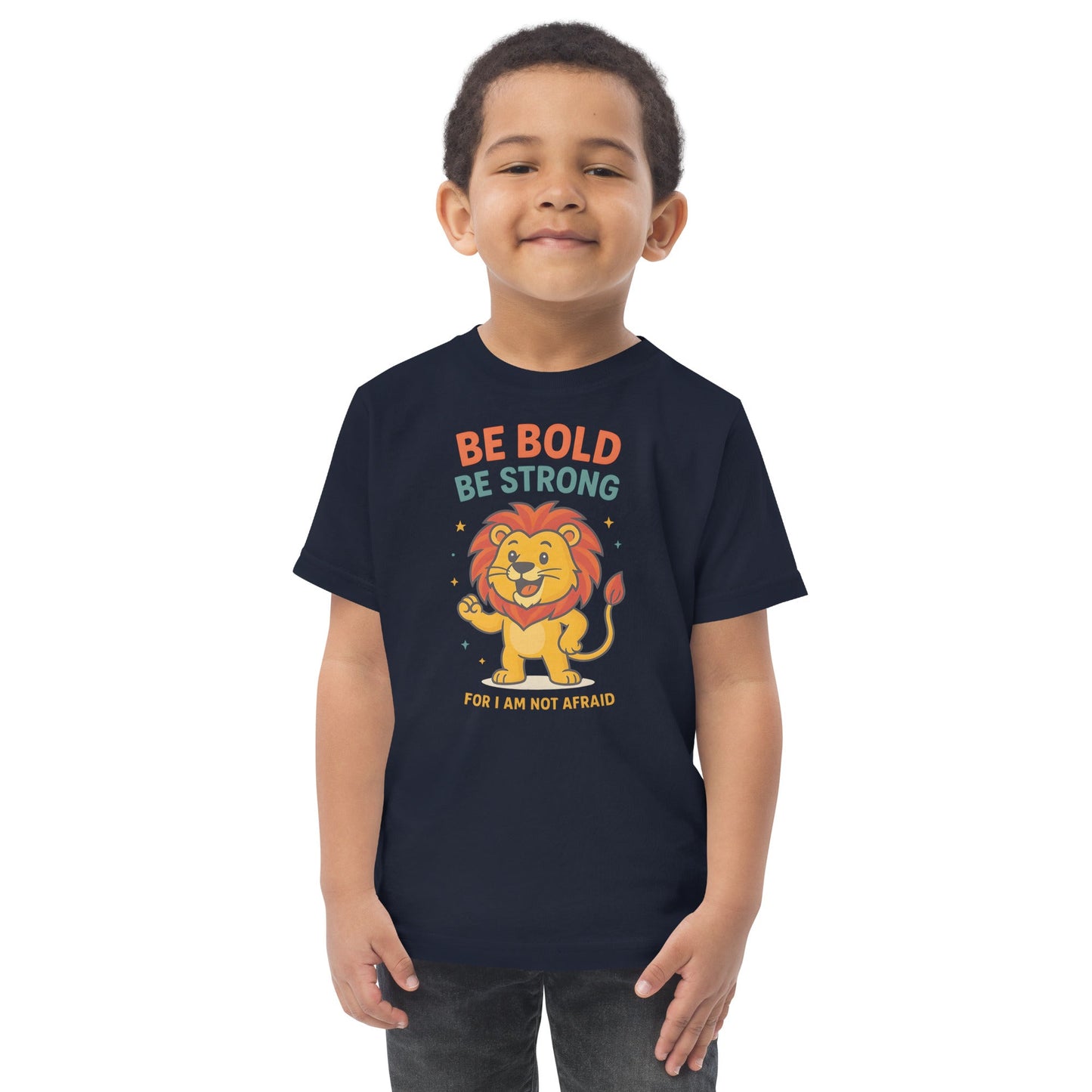 Be Bold be strong - Unisex Toddler Tee Christian by masin fashion