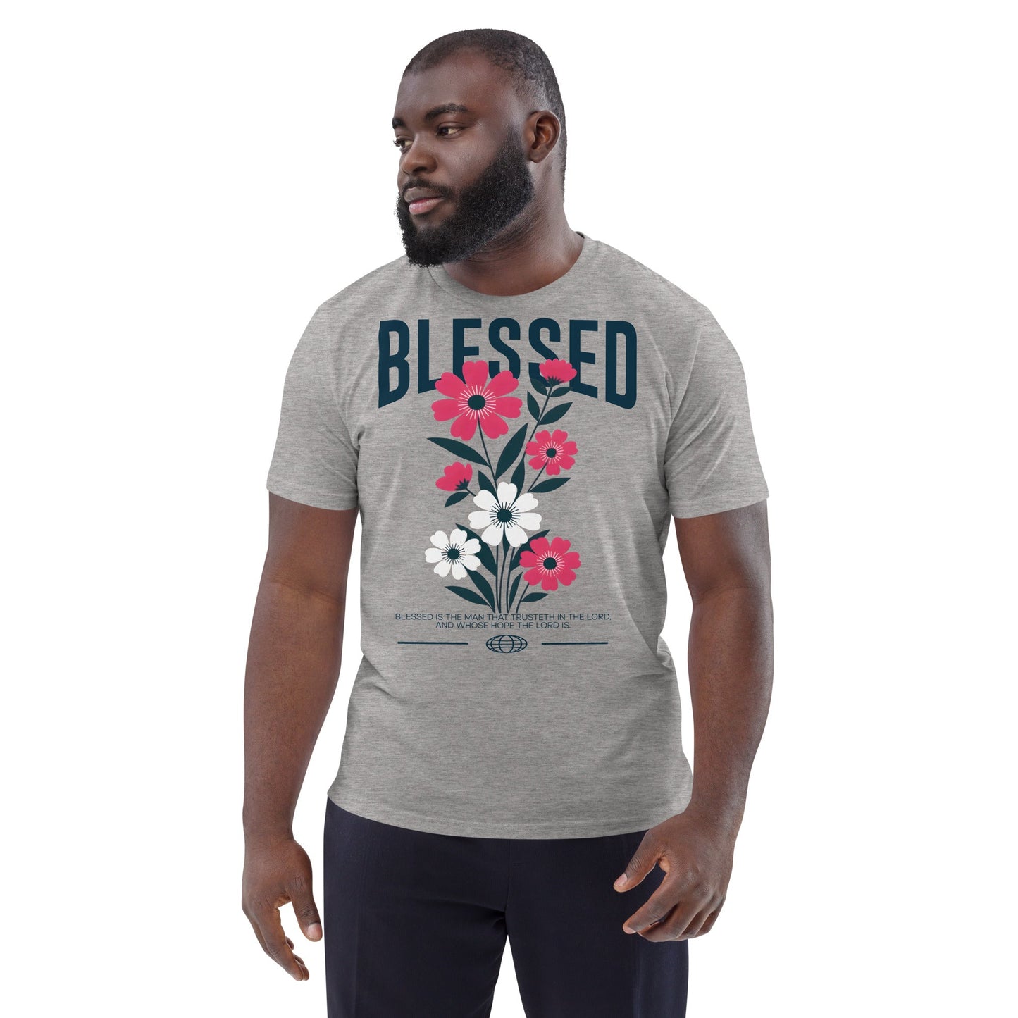 Blessed - Unisex Premium Organic Cotton T-Shirt Christian by masin fashion