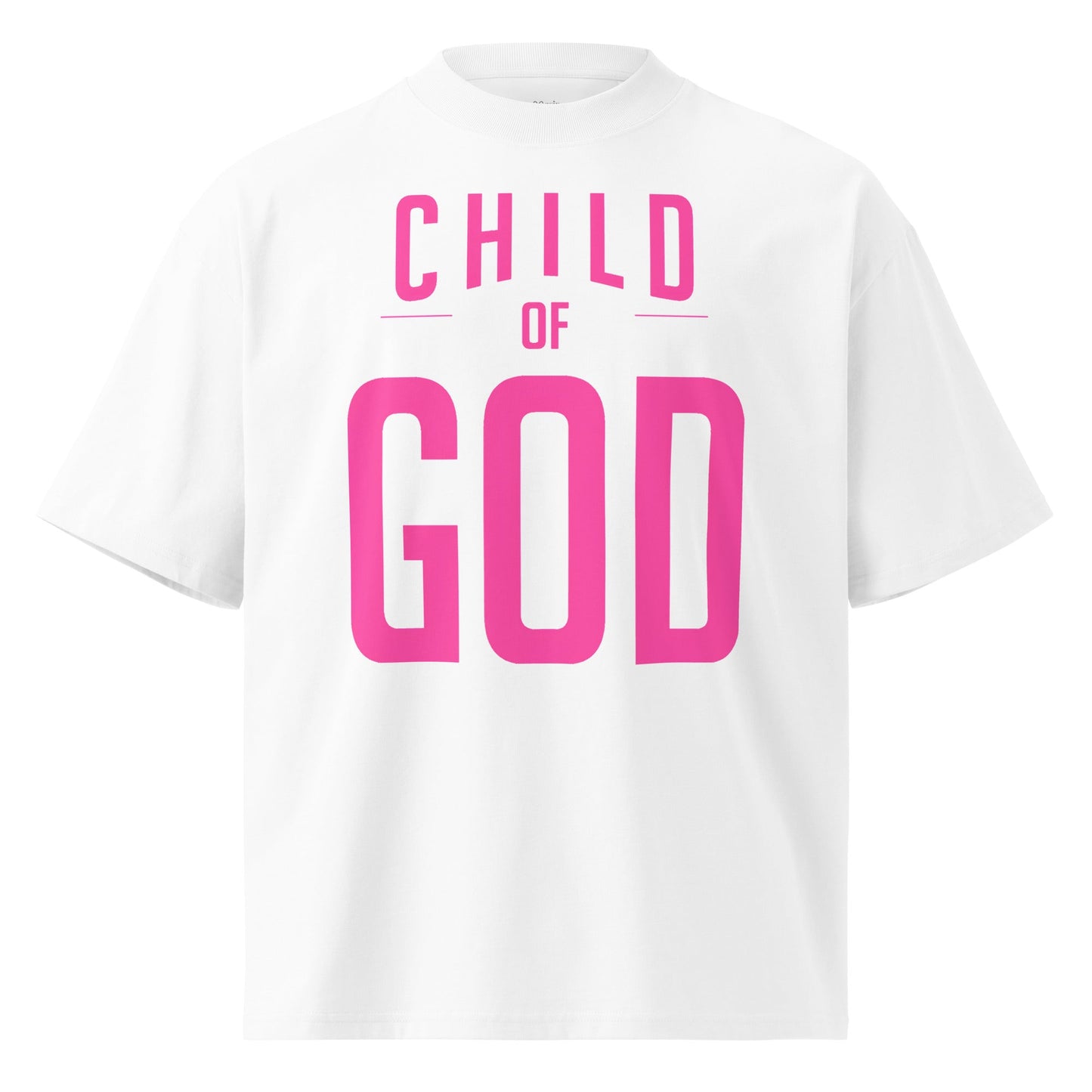 Child of God Pink Oversized Christian T-Shirt Christian T-SHIRT by masin fashion