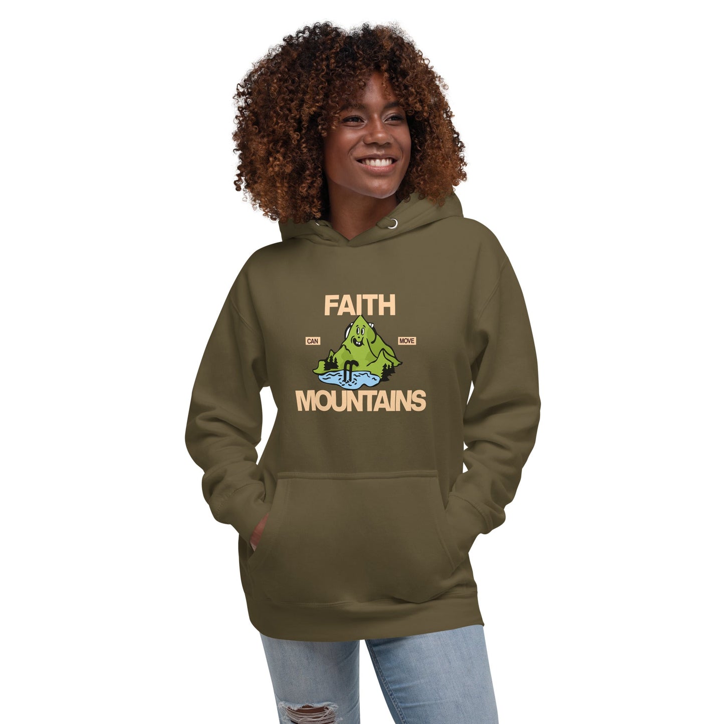 Faith can move mountains - Unisex LUXE Edition Hoodie Christian by masin fashion