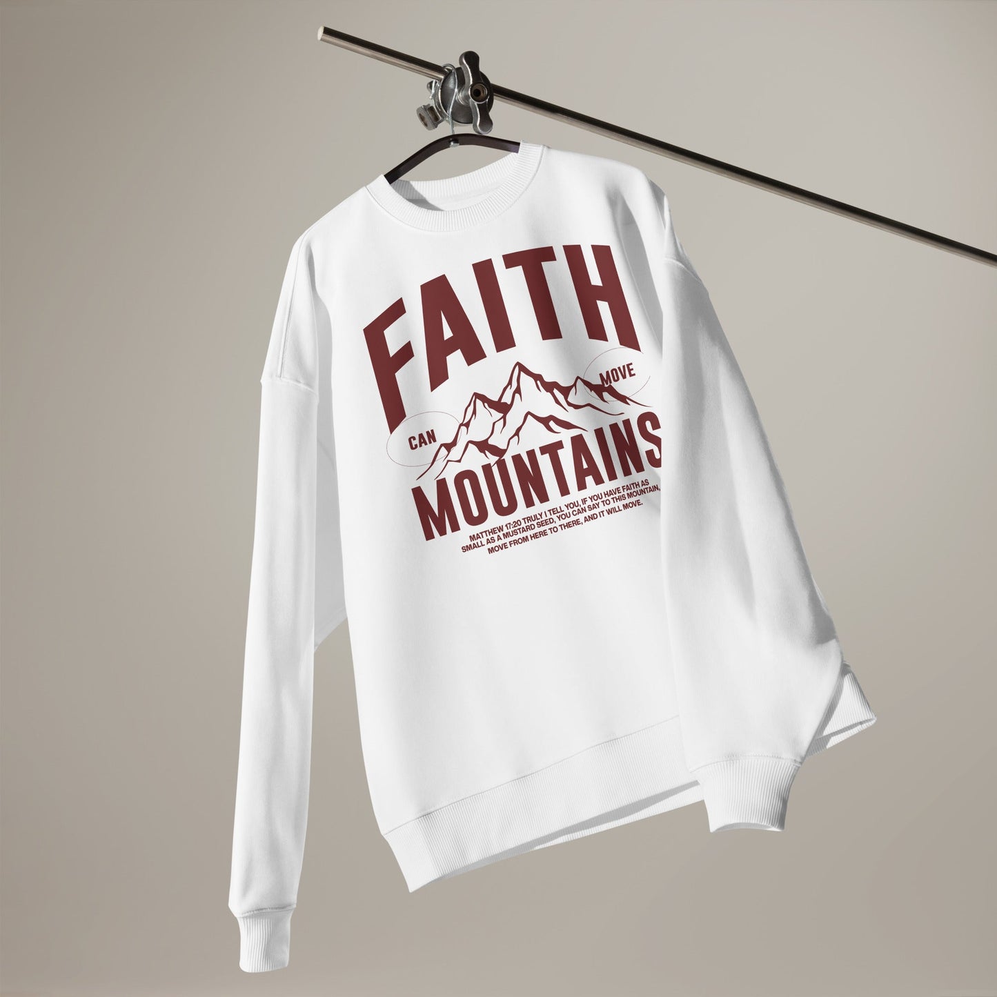 Faith - Unisex Premium Organic Oversized Jumper Christian by masin fashion