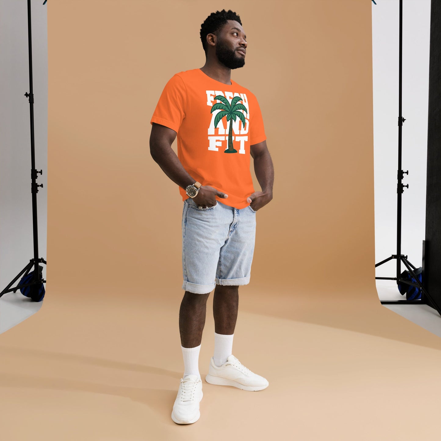 Fresh and Fit - Orange Unisex T-shirt Christian by masin fashion