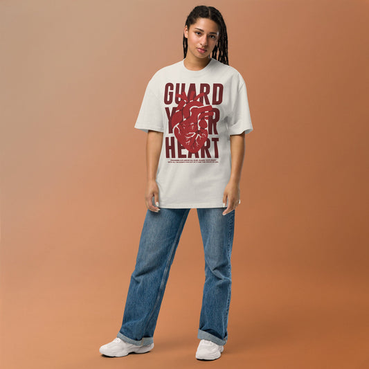 Guard your heart Unisex Vintage Oversized T-Shirt by MASIN Fashion – Faith - based Wear