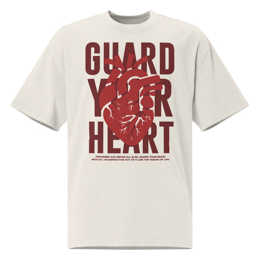 Guard your heart Unisex Vintage Oversized T-Shirt by MASIN Fashion – Faith - based Wear