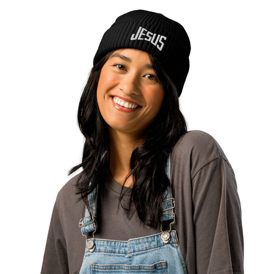 Jesus Beanie – Christian Knit Hat for Bold Believers by MASIN Fashion – Faith - based Wear