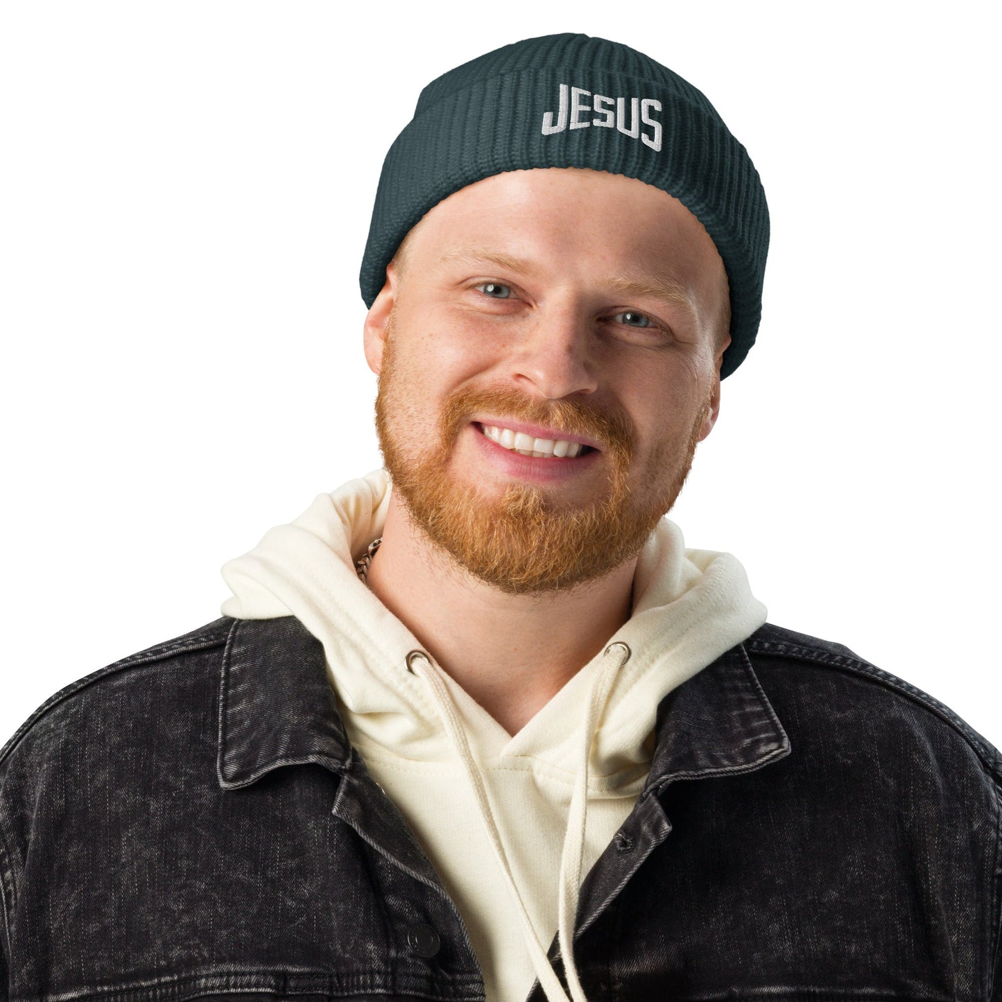 Jesus Beanie – Christian Knit Hat for Bold Believers Christian by masin fashion