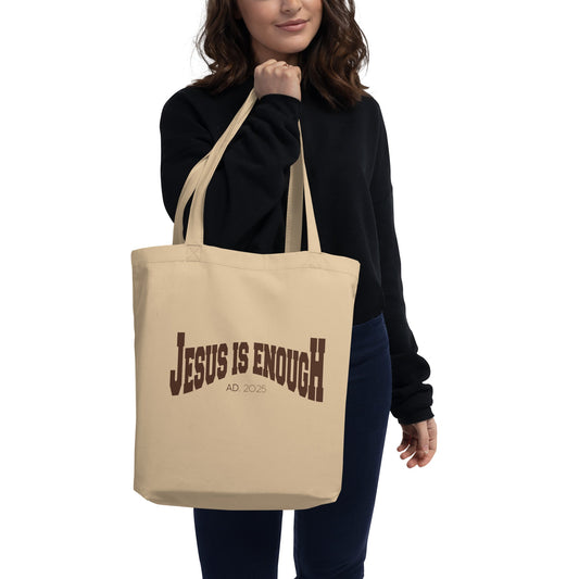 Jesus is enough - Eco Tote Bag by MASIN Fashion – Faith - based Wear