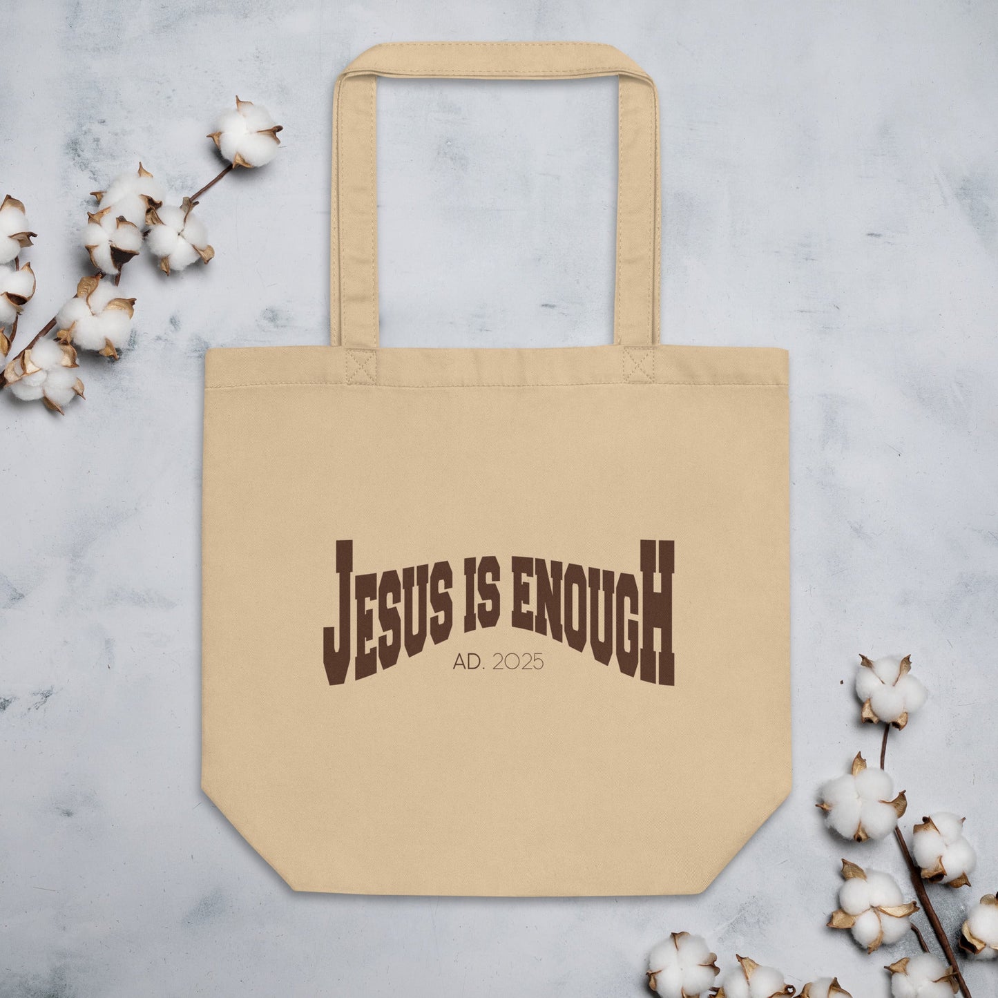 Jesus is enough - Eco Tote Bag by MASIN Fashion – Faith - based Wear