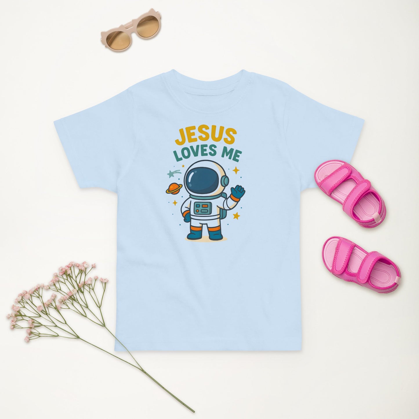 Jesus loves me Space - Unisex Toddler Tee Christian by masin fashion