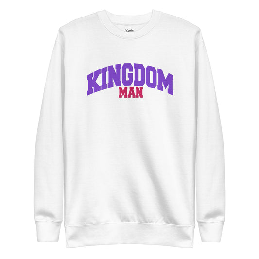 Kingdom couple - Embroidered Man Premium Sweatshirt by MASIN Fashion – Faith - based Wear