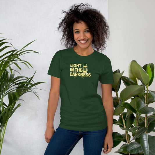 Light in the Darkness - Unisex T-shirt by MASIN Fashion – Faith - based Wear