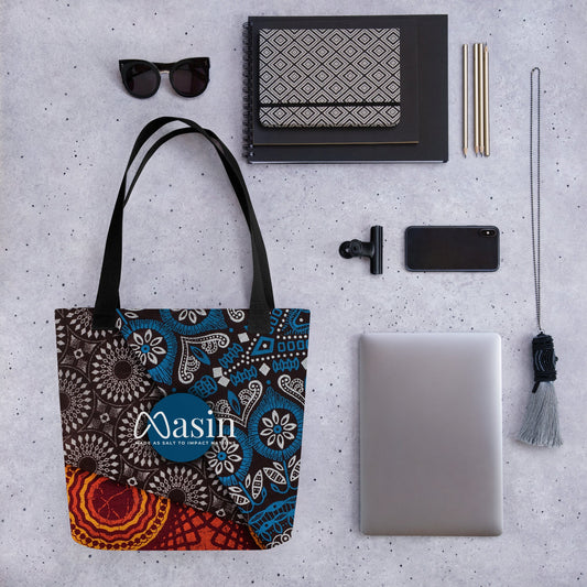 MASIN Ankara Print Tote bag by MASIN Fashion – Faith - based Wear