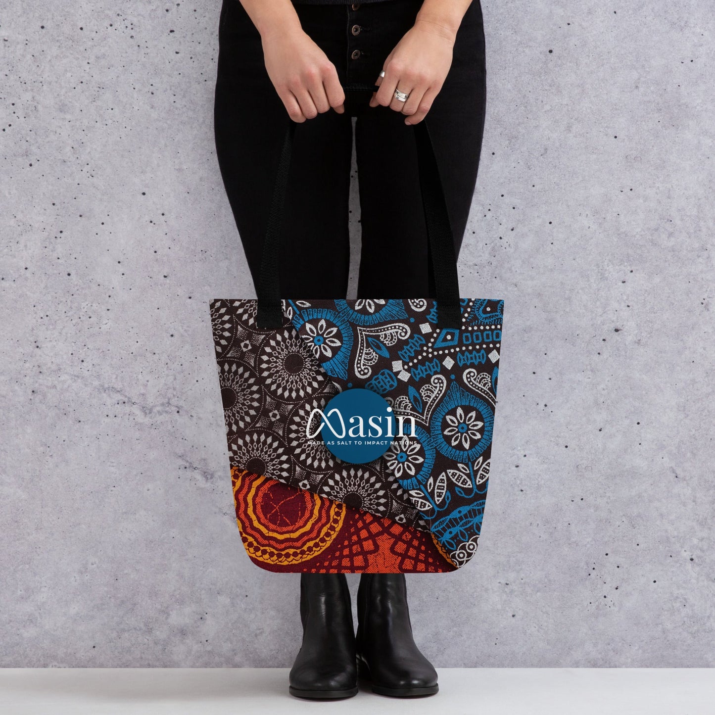 MASIN Ankara Print Tote bag Christian by masin fashion