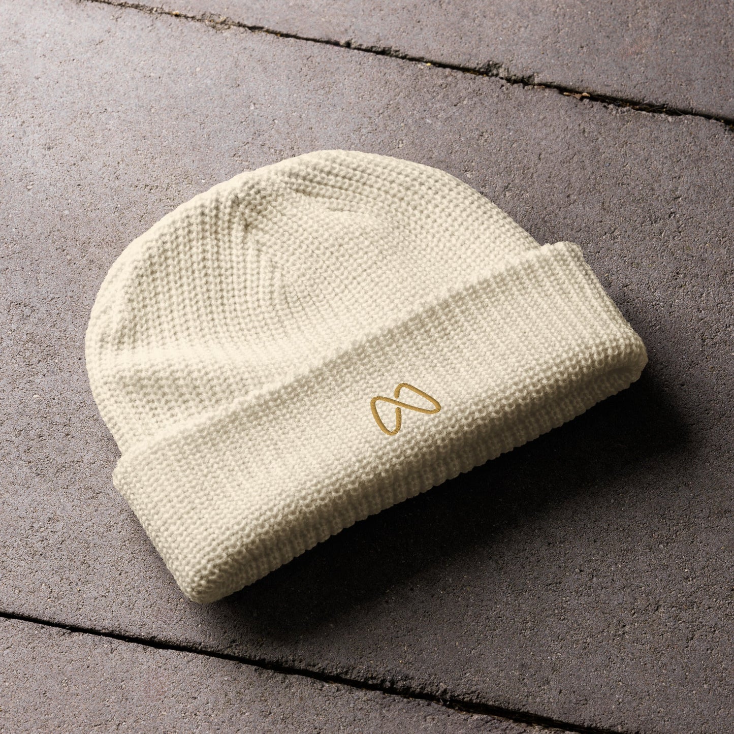 Masin Beige Fisherman beanie Christian by masin fashion