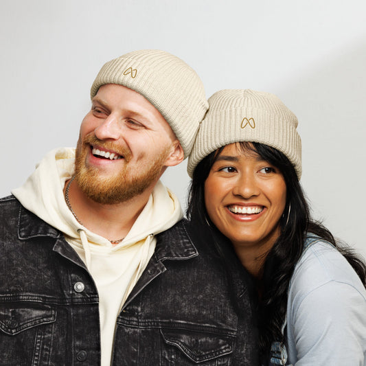Masin Beige Fisherman beanie by MASIN Fashion – Faith - based Wear