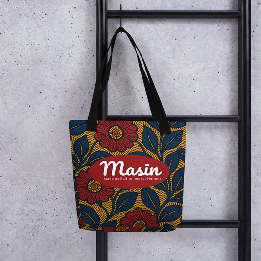 MASIN Brand Ankara Tote bag by MASIN Fashion – Faith - based Wear