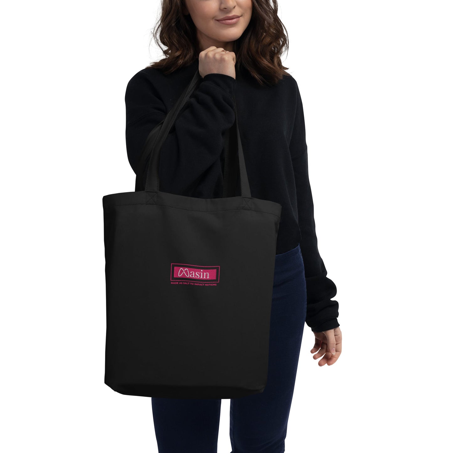 MASIN Embroidery Eco Tote Bag by MASIN Fashion – Faith - based Wear