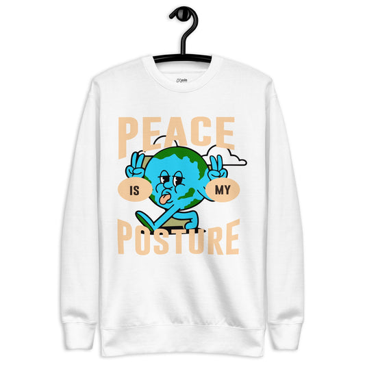 Peace is my posture - Unisex Premium Sweatshirt by MASIN Fashion – Faith - based Wear
