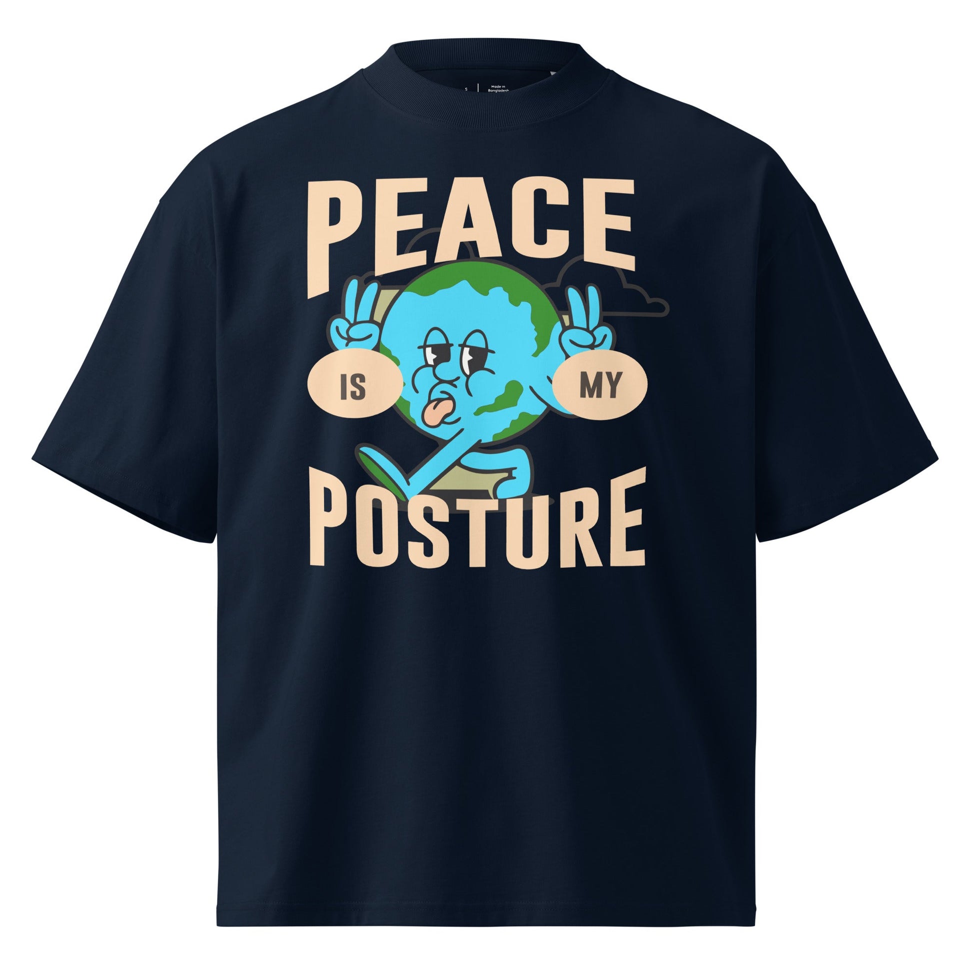 Peace - Unisex Luxe Oversized High Neck T-Shirt by MASIN Fashion – Faith - based Wear