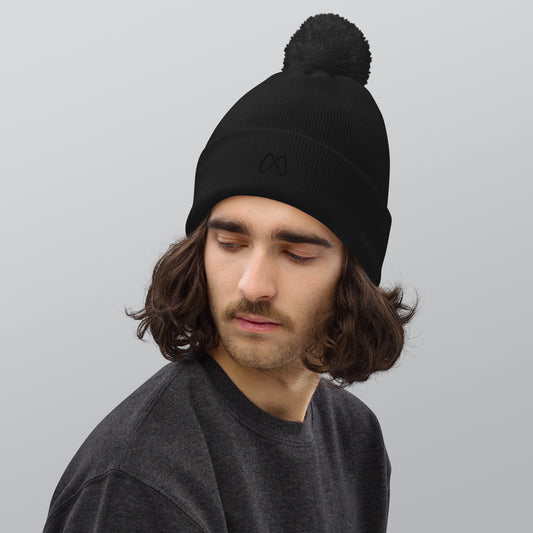 Pom pom beanie - Black , Navy , Burgundy by MASIN Fashion – Faith - based Wear