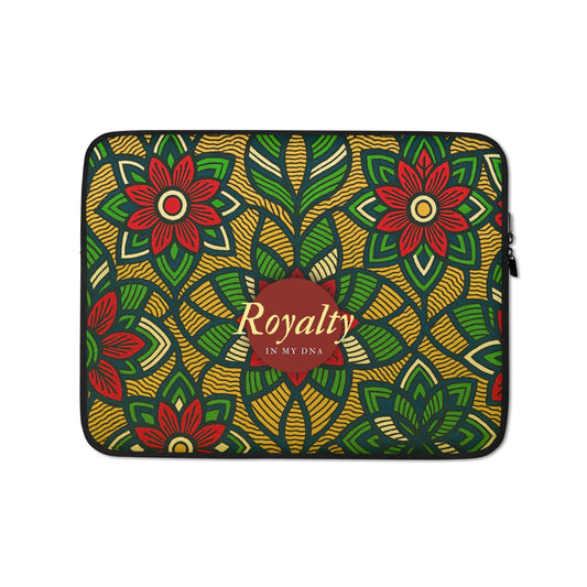 Royalty in my DNA - African print Laptop Sleeve by MASIN Fashion – Faith - based Wear