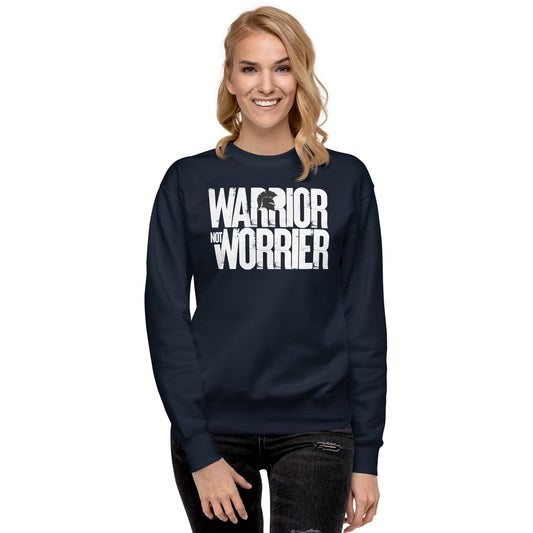 Warrior not Worrier - Unisex Premium Jumper by MASIN Fashion – Faith - based Wear