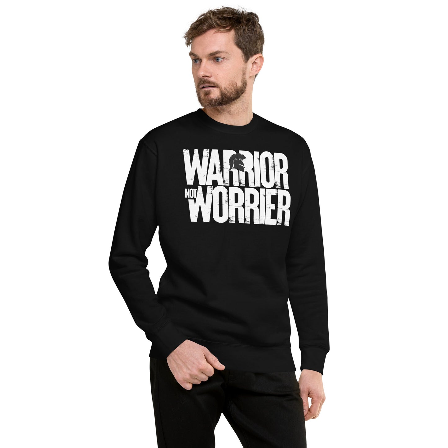 Warrior not Worrier - Unisex Premium Jumper by MASIN Fashion – Faith - based Wear