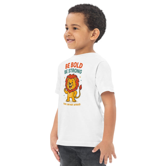 Be Bold be strong - Unisex Toddler Tee by MASIN Fashion – Faith - based Wear