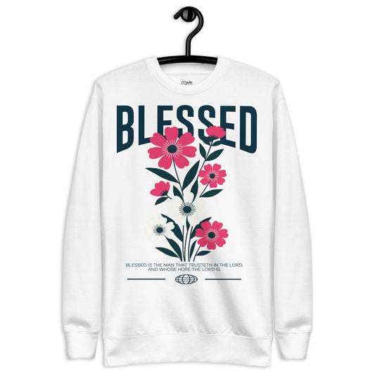 Blessed - Unisex Premium Jumper by MASIN Fashion – Faith - based Wear