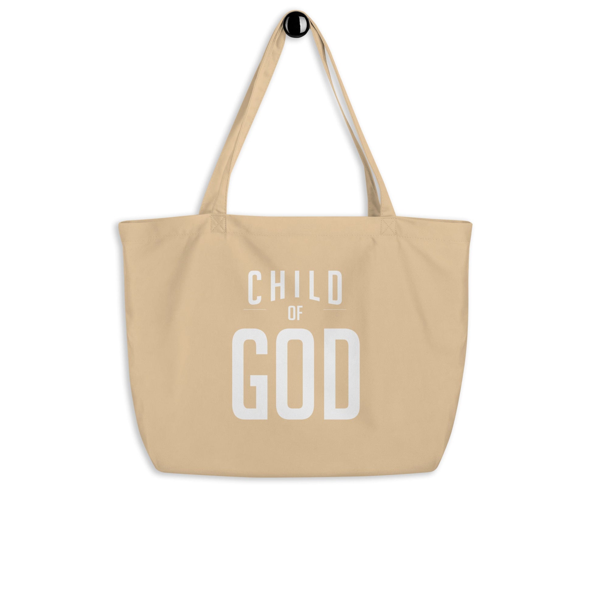 Child of God - Large organic tote bag by MASIN Fashion – Faith - based Wear