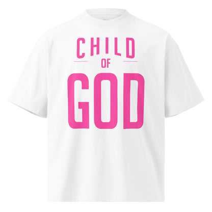 Child of God Pink Oversized Christian T-Shirt Christian T-SHIRT by masin fashion