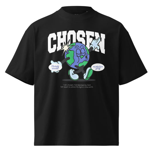 Chosen - Oversized Unisex Luxe High Neck T-Shirt by MASIN Fashion – Faith - based Wear