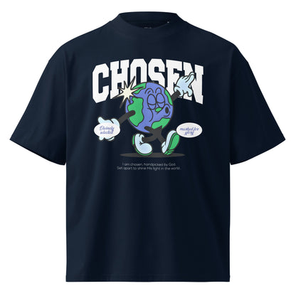 Chosen - Oversized Unisex Luxe High Neck T-Shirt by MASIN Fashion – Faith - based Wear
