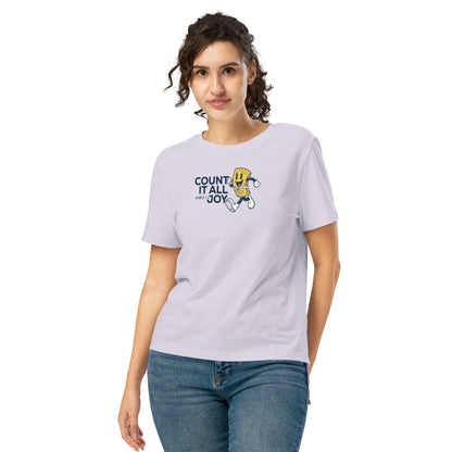 Count it all joy - Women’s organic ribbed neck t-shirt by MASIN Fashion – Faith - based Wear