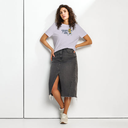 Count it all joy - Women’s organic ribbed neck t-shirt by MASIN Fashion – Faith - based Wear