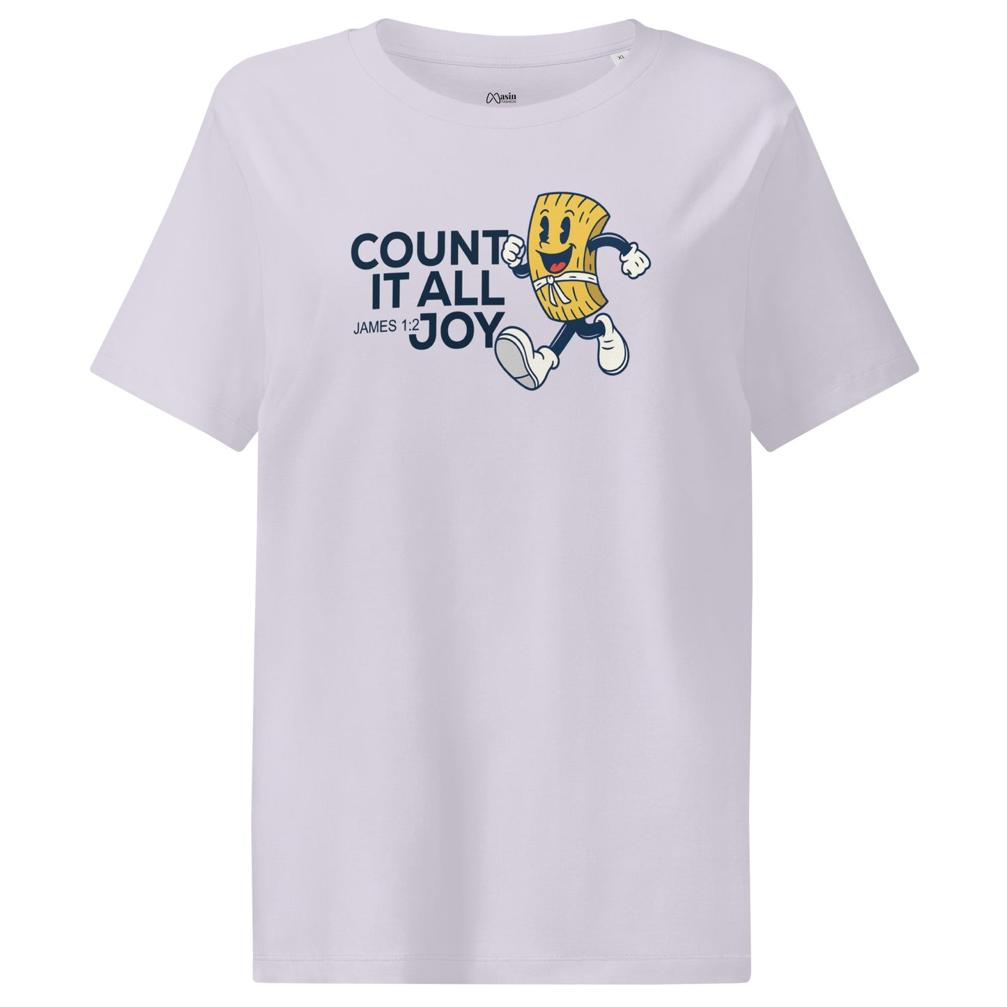 Count it all joy - Women’s organic ribbed neck t-shirt by MASIN Fashion – Faith - based Wear