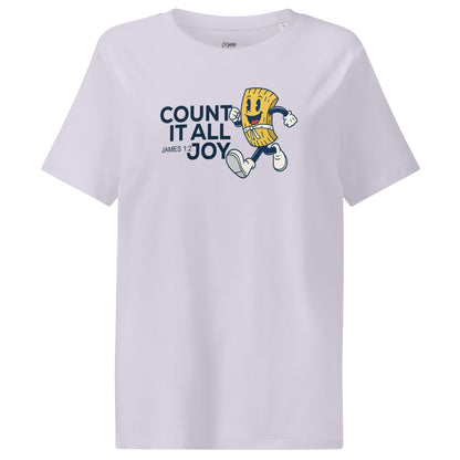 Count it all joy - Women’s organic ribbed neck t-shirt by MASIN Fashion – Faith - based Wear