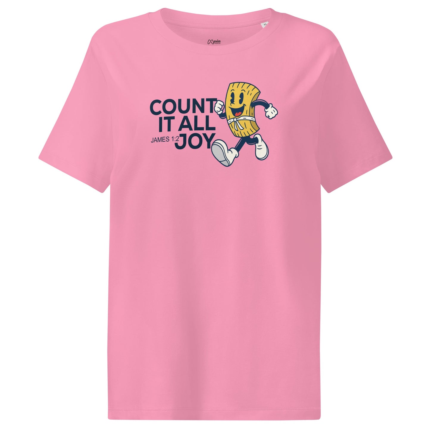 Count it all joy - Women’s organic ribbed neck t-shirt by MASIN Fashion – Faith - based Wear