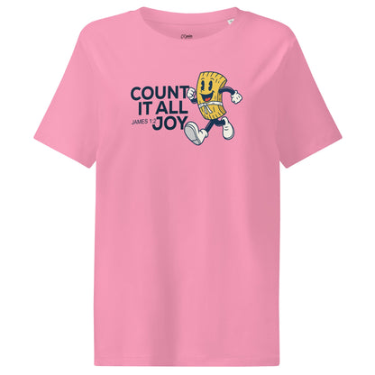 Count it all joy - Women’s organic ribbed neck t-shirt by MASIN Fashion – Faith - based Wear