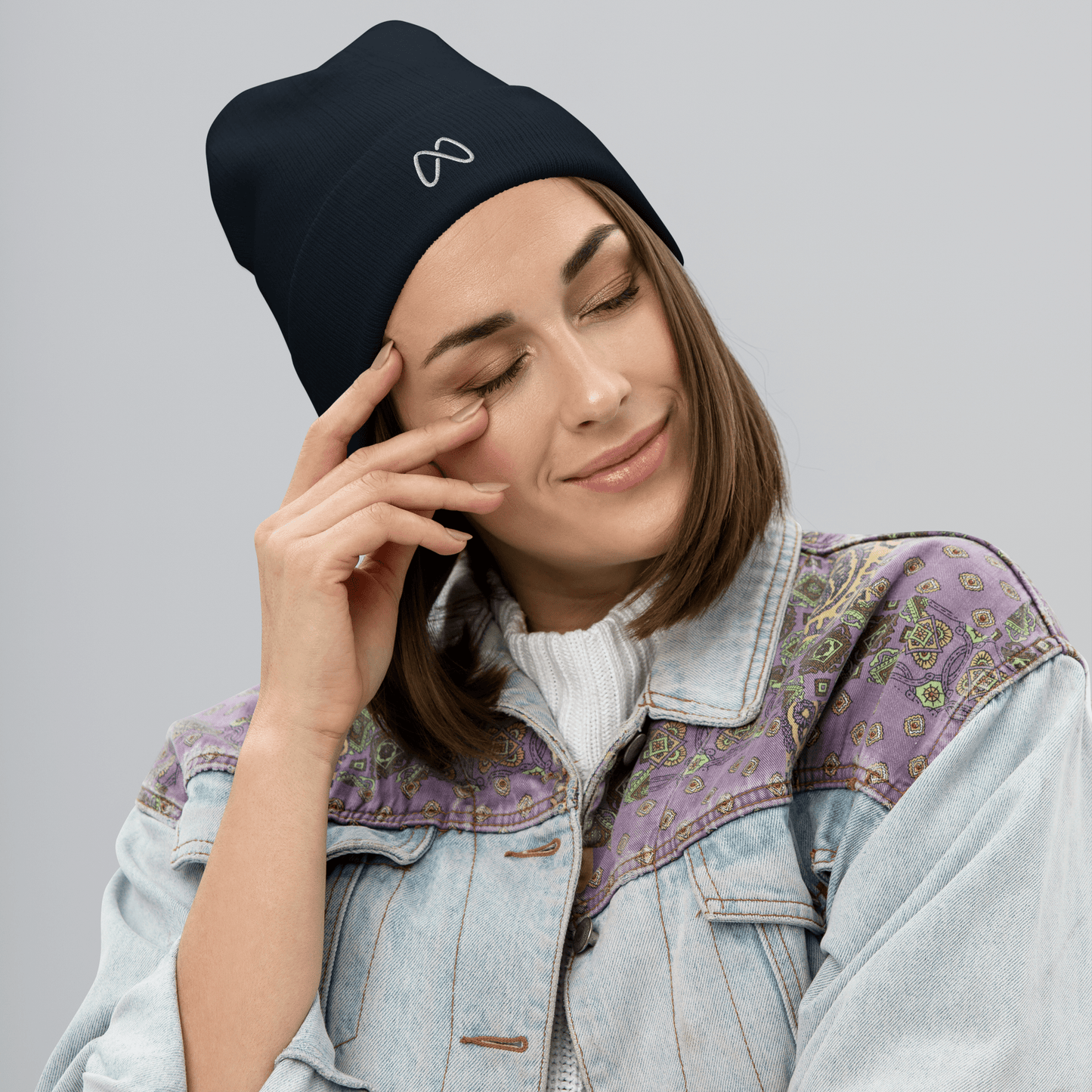 Embroidered Beanie - Black by MASIN Fashion – Faith - based Wear