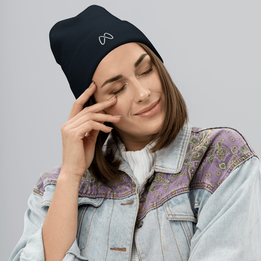 Embroidered Beanie - Black by MASIN Fashion – Faith - based Wear