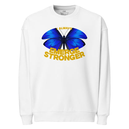 Emerge Stronger - Unisex Premium Organic Oversized Jumper by MASIN Fashion – Faith - based Wear