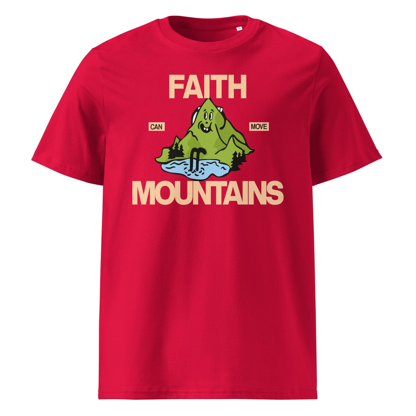 Faith can move mountains - Unisex Premium Organic Cotton T-Shirt by MASIN Fashion – Faith - based Wear