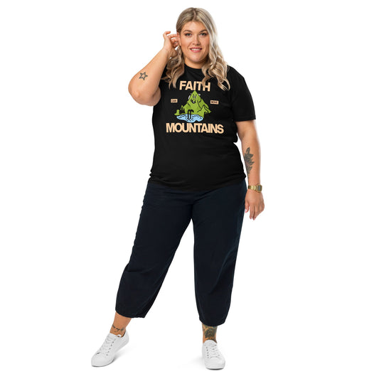 Faith can move mountains - Unisex Premium Organic Cotton T-Shirt by MASIN Fashion – Faith - based Wear