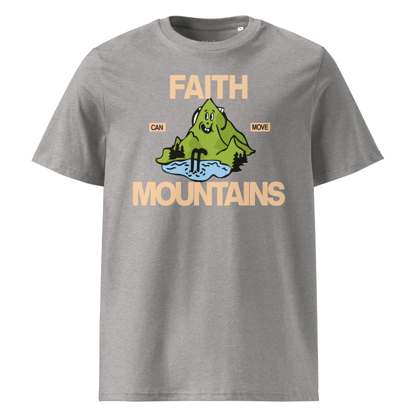 Faith can move mountains - Unisex Premium Organic Cotton T-Shirt by MASIN Fashion – Faith - based Wear