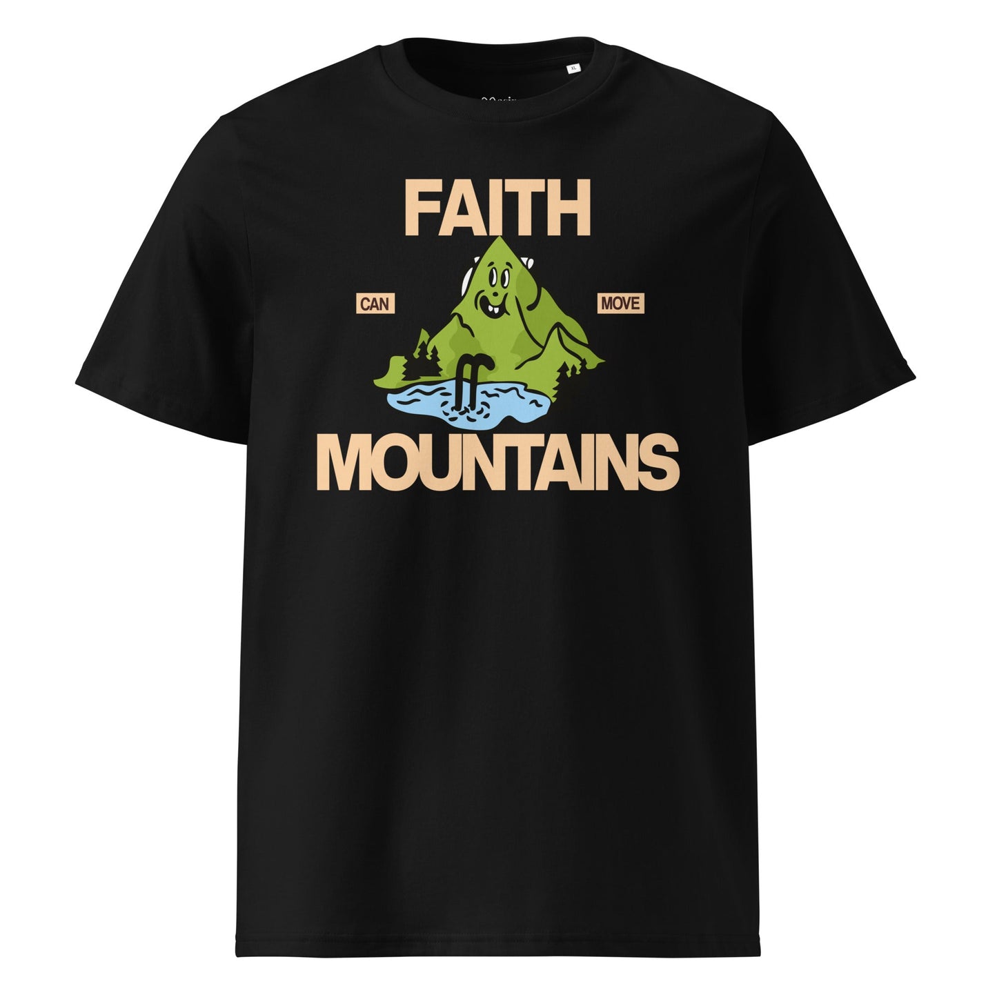 Faith can move mountains - Unisex Premium Organic Cotton T-Shirt by MASIN Fashion – Faith - based Wear