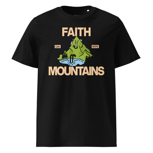 Faith can move mountains - Unisex Premium Organic Cotton T-Shirt by MASIN Fashion – Faith - based Wear