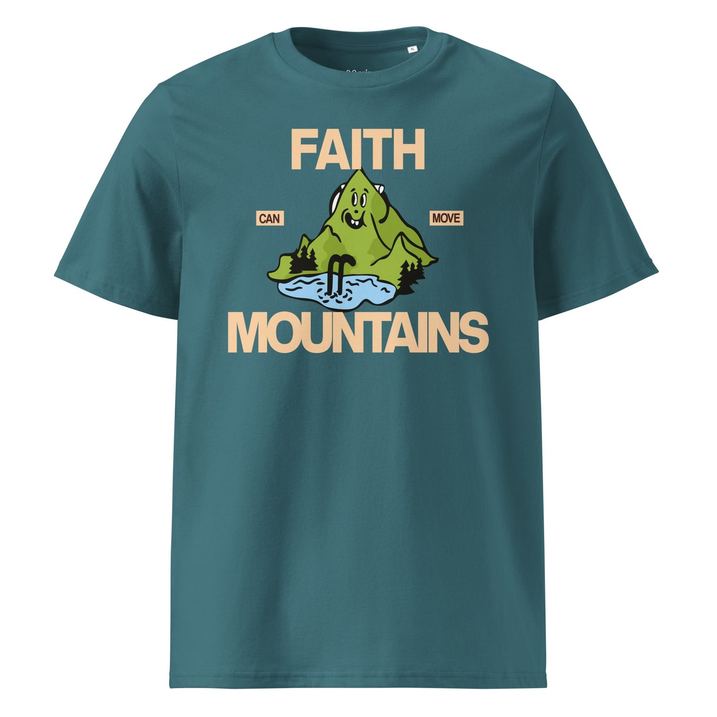 Faith can move mountains - Unisex Premium Organic Cotton T-Shirt by MASIN Fashion – Faith - based Wear