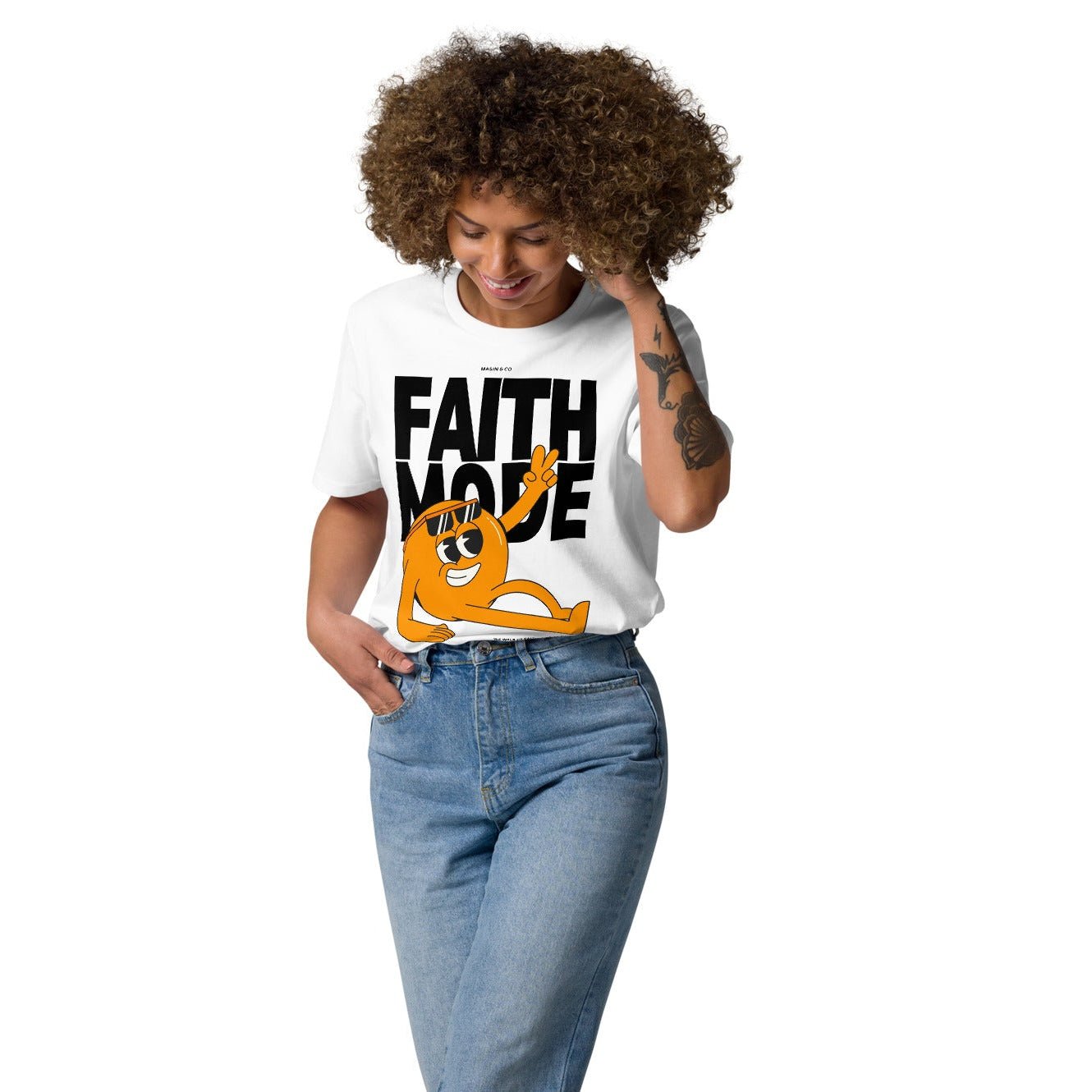 Faith Mode Unisex Premium Organic Cotton T-Shirt by MASIN Fashion – Faith - based Wear