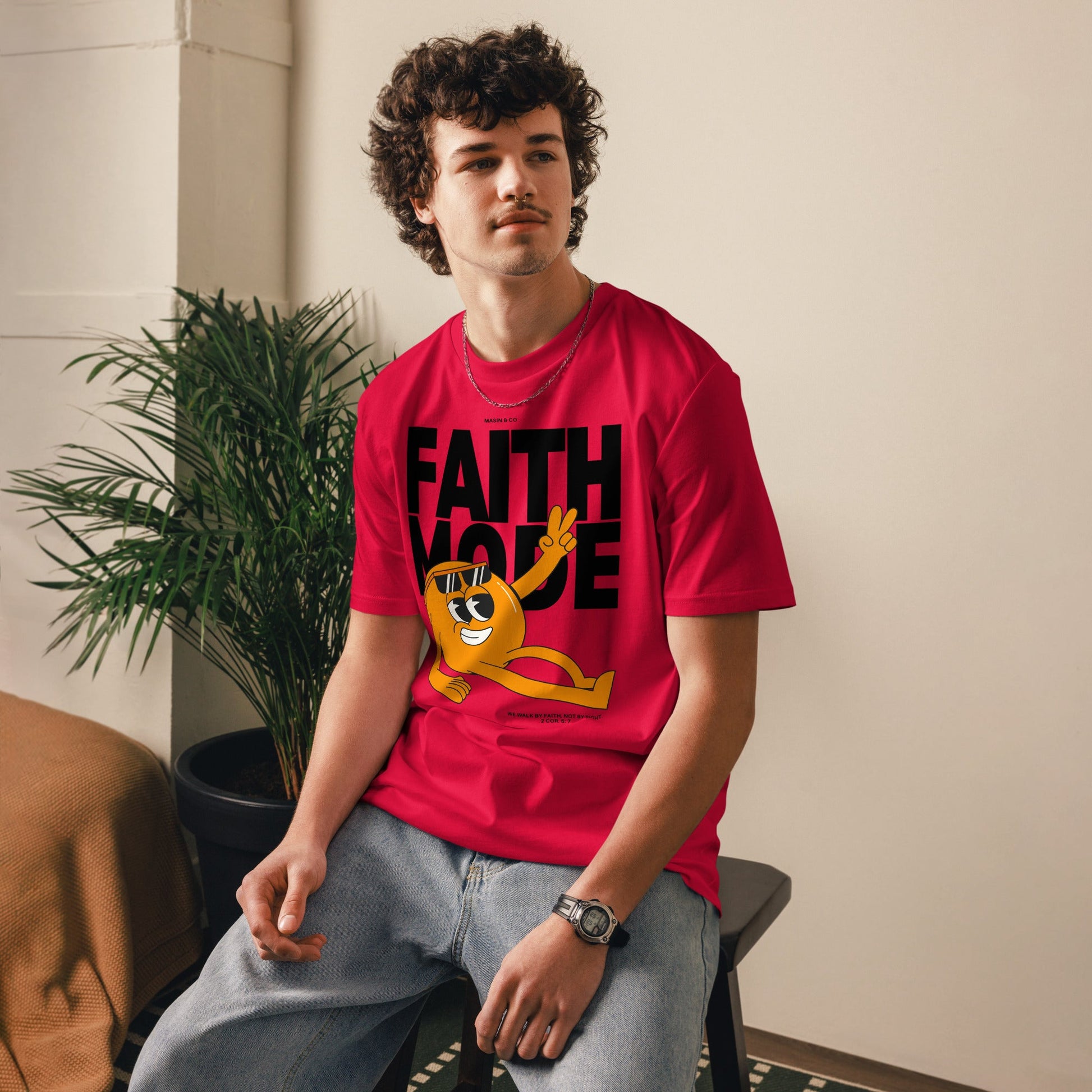 Faith Mode Unisex Premium Organic Cotton T-Shirt by MASIN Fashion – Faith - based Wear